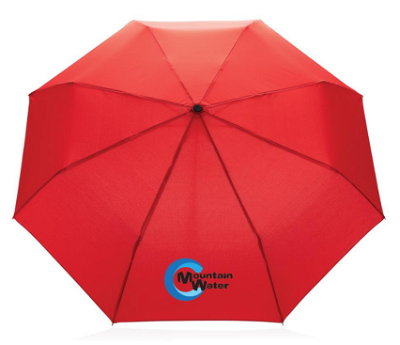 Impact AWARE™ RPET 190T pongee bamboe miniparaplu | 20,5 inch