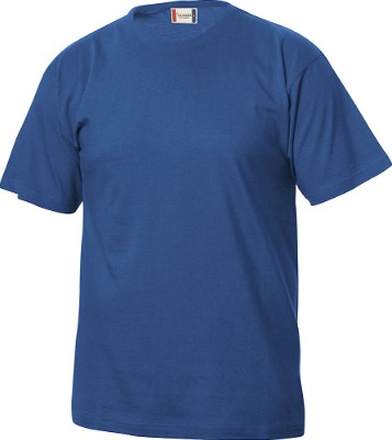 Basic kinder T-shirt kobaltblauw