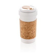 Biologisch afbreekbare drinkbeker met kurk 400 ml