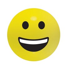 Glimlachende stress emoji