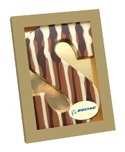 Marmer chocoladeletter 200 gram | UTZ gecertificeerd | Met logo
