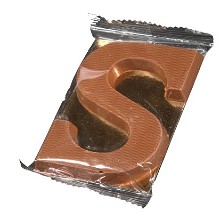 Chocoladeletter S 75 gram | UTZ gecertificeerd