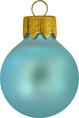 Glazen kerstbal | Mat | 70 mm | Full color