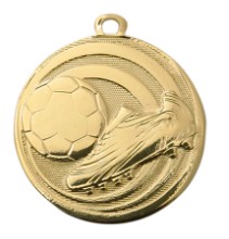 Medaille voetbal met voetbalschoen | Ø 32 mm