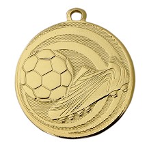 Medaille voetbal met voetbalschoen | Ø 45 mm