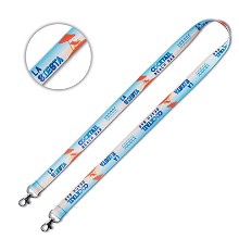 Full color lanyard met 2 metalen haken