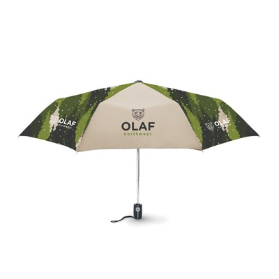 Opvouwbare paraplu met all-over bedrukking | Automatisch | Ø 95 cm