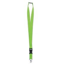 Brede polyester lanyard met veiligheidssluiting en buckle | 25 mm