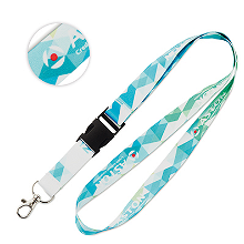 Full color lanyard van gerecycelde petflessen met buckle