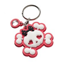 Sleutelhanger van soft PVC met spiegel