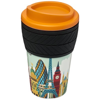 Coffee to go beker 350 ml dubbelwandig met tyre grip
