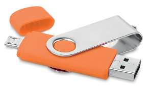 Twister USB stick met micro USB