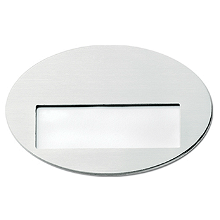 Ovale aluminium naambadge