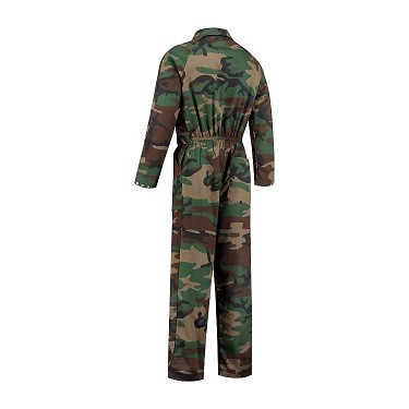 Camouflage overall achterkant
