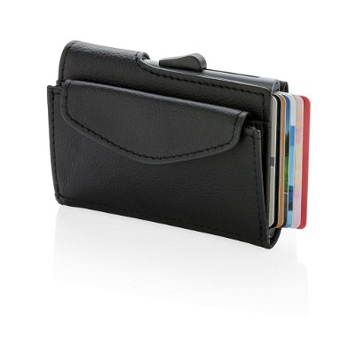 C-Secure aluminium RFID kaarthouder en portemonnee met muntvakje