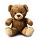 Pluche beer Saskia 14 cm donker bruin