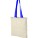 Katoenen tas met gekleurd hengsel process blue