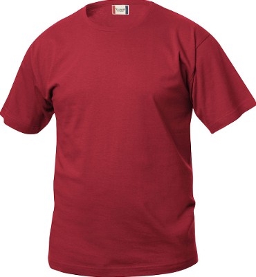 Basic kinder T-shirt rood