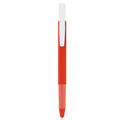BIC Media Clic Grip balpen Frosted rood