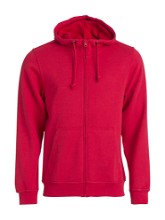 Basic hoodie met rits