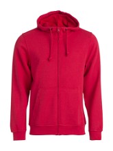 Basic hoodie met rits  