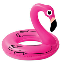 Grote opblaasbare flamingo