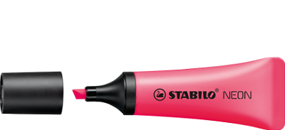 Stabilo Neon markeerstift roze