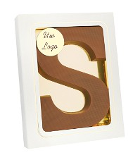 Chocoladeletter alfabet 135 gram | UTZ gecertificeerd | Met logo