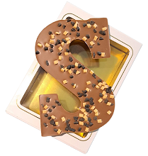 Chocoladeletter S gedecoreerd 200 gram | UTZ gecertificeerd | Cookie & Fudge