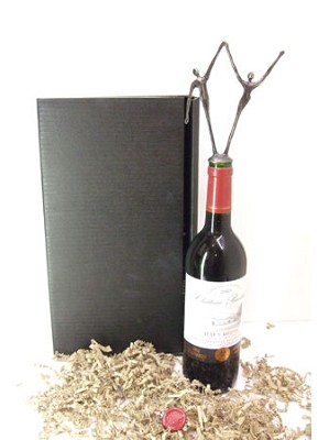 Samenwerking in balans wijnpakket met wijnstop brons