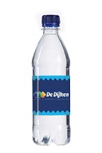 R-PET flesje water met platte dop 500 ml