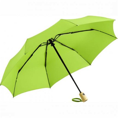 Fare opvouwbare ECO paraplu met bamboe handvat 
