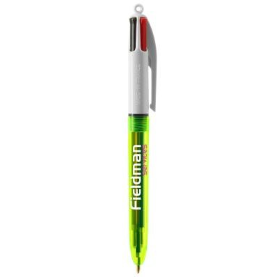 BIC 4 kleuren pen Fluo