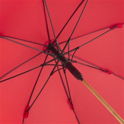 Fare ECO paraplu met bamboe handvat en steel 