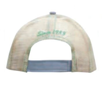 Polyester trucker cap met houtprint en mesh achterkant 