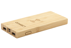 Bamboe draadloze powerbank 8.000 mAh