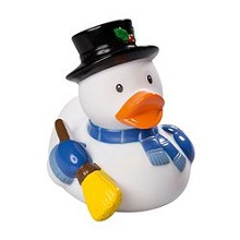 Sneeuwman badeend