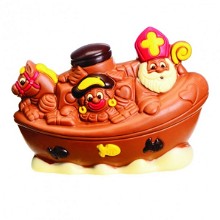Chocolade stoomboot 17 cm