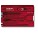 Victorinox Classic toolcard transparant rood