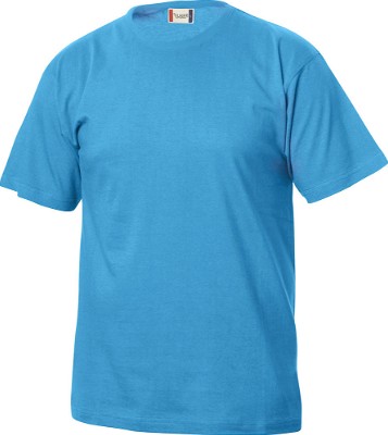Basic kinder T-shirt turquoise