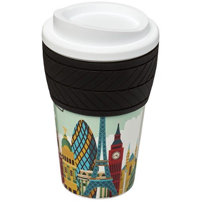 Coffee to go beker 350 ml dubbelwandig met tyre grip