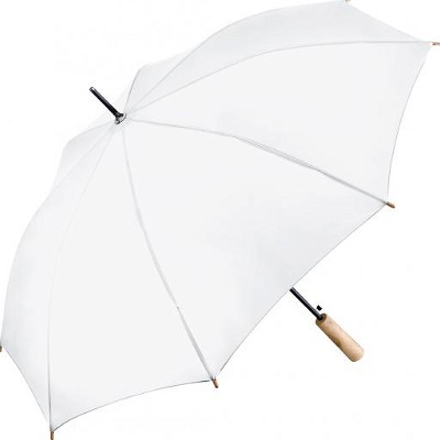Fare ECO paraplu met bamboe handvat wit