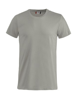 Basic T-shirt zilver-grijs