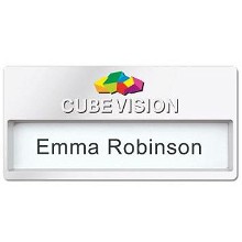 Kunststof naambadge 68 x 33 mm