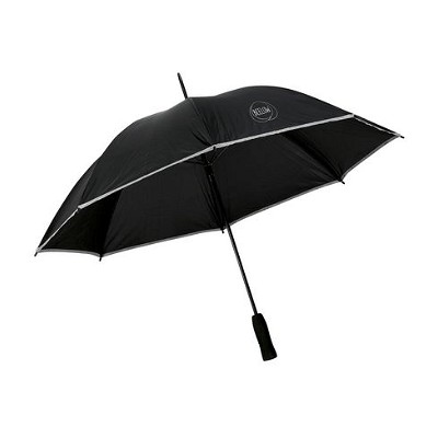 Paraplu met reflecterende rand zwart