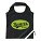 Strawberry polyester opvouwbare tas zwart