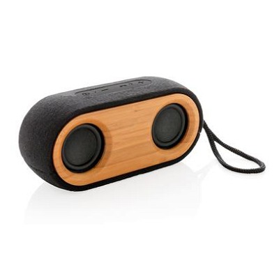 Bamboe X dubbele speaker zwart
