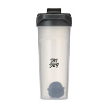 Shaker met shakerbal 600 ml | Met zwarte dop