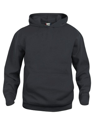 Basic kinder hoodie zwart