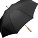 Fare ECO paraplu met bamboe handvat en steel zwart